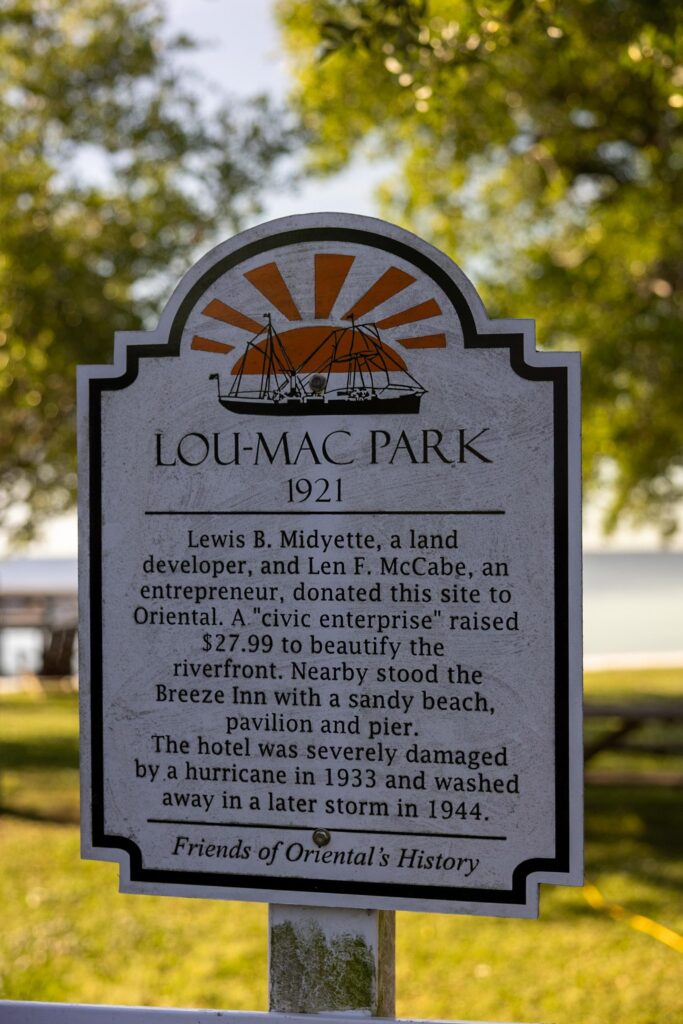 History of Lou Mac Park, Oriental NC